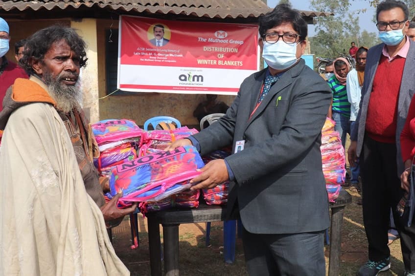 BLANKET DISTRIBUTION TO TRIBAL PEOPLE OF SALBONI, WEST BENGAL